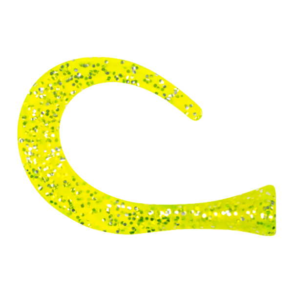 Tails für 13cm Guppie Grün Gold Glitter
